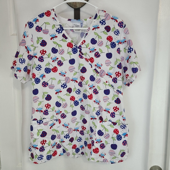 (778) SB Scrubs, Woman's Short Sleeve Work Scrubs, Size: Medium Color: White - Picture 7 of 16